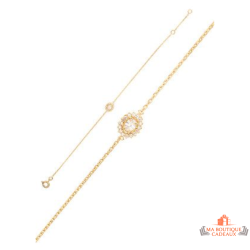 Bracelet Plaqué OR Rosace