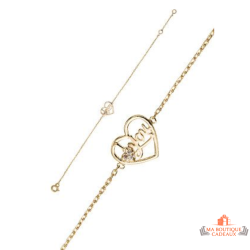 Bracelet Plaqué OR  Coeur