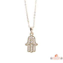 Pendentif Plaqué OR Main de Fatma