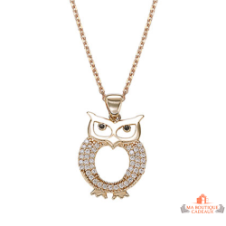 Pendentif Plaqué OR Chouette