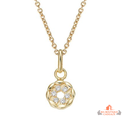 Pendentif Plaqué OR Fleur