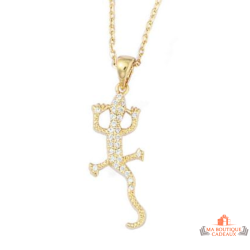 Pendentif Plaqué OR Lézard