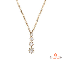 Pendentif Plaqué OR 4 soleils