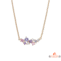 Pendentif Plaqué OR Pierre "Tutti Frutti"