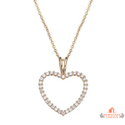 Pendentif Plaqué OR Coeur