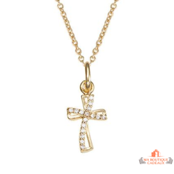 Pendentif Plaqué OR Croix