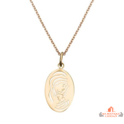 Pendentif Plaqué OR Mère et Enfant