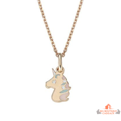 Collier Pendentif Licorne en Plaqué Or - Carla Nogueres, Garantie 2 ans