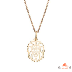 Collier Pendentif Carla Nogueres Tête de Lion, Garantie 2 ans