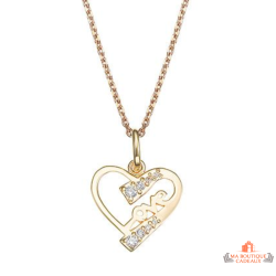 Pendentif Plaqué OR Coeur