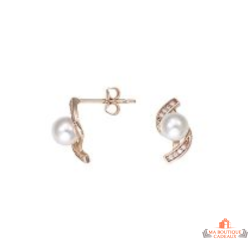 Boucles  d'oreilles Plaqué OR Perle