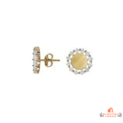 Boucles d'oreilles en Plaqué OR Soleil - Carla Nogueres - Garantie 2 ans