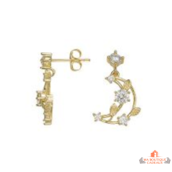 Boucles  d'oreilles Plaqué OR Lune