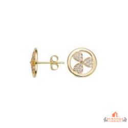Boucles d'oreilles en Plaqué OR Trèfles - Carla Nogueres - Garantie 2 ans