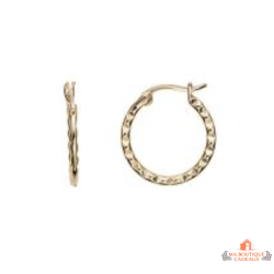 Boucles d'oreilles en Plaqué OR Anneaux - Carla Nogueres - Garantie 2 ans