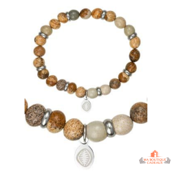 Bracelet Acier Pierre Homme