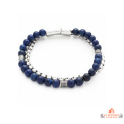Bracelet Acier Perle Homme