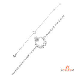 Bracelet Argent Lune étoile