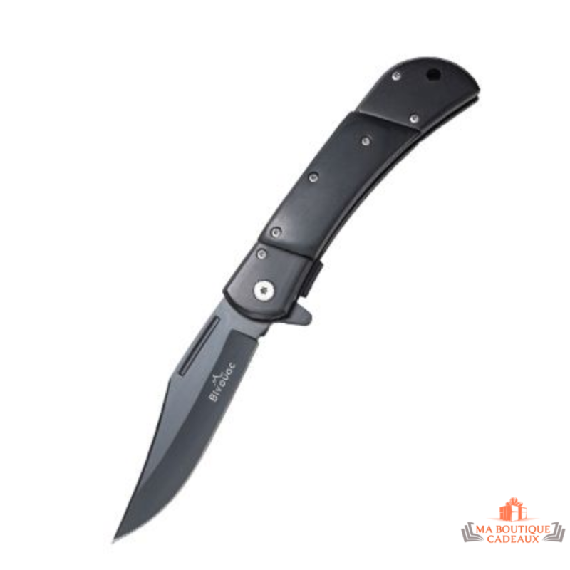 Couteau Bivouac Le Trappeur Black