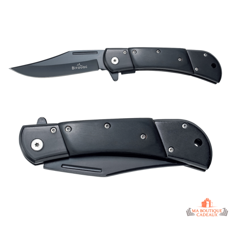 Couteau Bivouac Le Trappeur Black