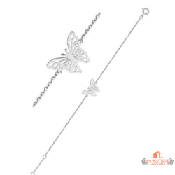 Bracelet Argent Papillon