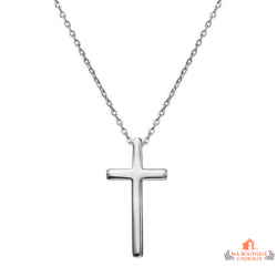 Collier pendentif Croix en argent 925/°° - Carla Nogueres - Garantie 2 ans.