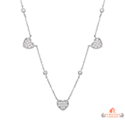 Pendentif Argent Trois Coeur