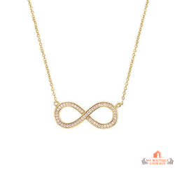 Pendentif Plaqué OR Infini