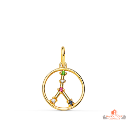 Pendentif Constellation Cancer en Or 18k