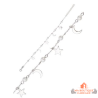 Bracelet Argent Lune Etoile Perle
