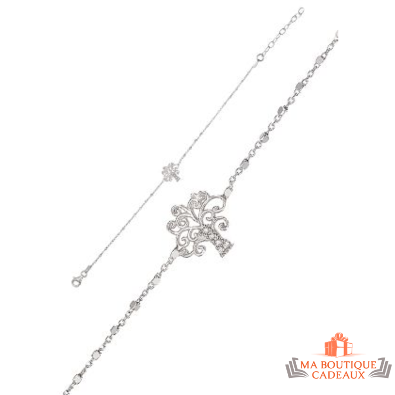 Bracelet Argent Arbre de Vie