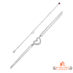 Bracelet Argent Coeur