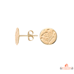 Boucles d'oreilles en Plaqué OR Arbre de vie - Carla Nogueres - Garantie 2 ans