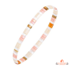 Bracelet extensible femme Carla Nogueres avec cristaux japonais multicolores