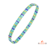 Bracelet extensible femme Carla Nogueres avec cristaux japonais multicolores