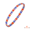 Bracelet extensible femme Carla Nogueres avec cristaux japonais multicolores
