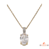 Pendentif en Plaqué Or avec Pierre en Oxyde de Zirconium Carla Nogueres