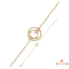 Bracelet en Plaqué Or Carla Nogueres - Motif Lune et Étoile - Garantie 2 ans