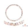 Bracelet Fantaisie Coquillage Rose et Blanc - Carla Nogueres, Garantie 2 ans