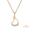 Collier Pendentif Cœur en Plaqué Or - Carla Nogueres, Garantie 2 ans