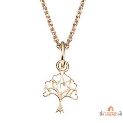 Collier Pendentif Arbre de Vie en Plaqué Or - Carla Nogueres, Garantie 2 ans