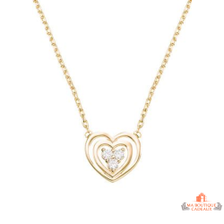 Collier Pendentif Cœur en Plaqué Or - Carla Nogueres, Garantie 2 ans