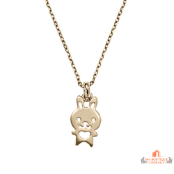 Collier Pendentif Lapin en Plaqué Or - Carla Nogueres, Garantie 2 ans