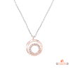 Collier pendentif cercle en argent rosé Carla Nogueres - Garantie 2 ans