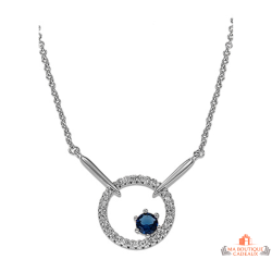 Collier pendentif cercle argent Carla Nogueres - Garantie 2 ans