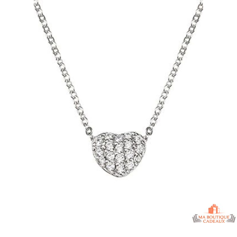 Collier pendentif cœur argent Carla Nogueres - Garantie 2 ans