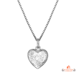 Collier Pendentif Cœur en Argent 925 - Carla Nogueres, Garantie 2 ans