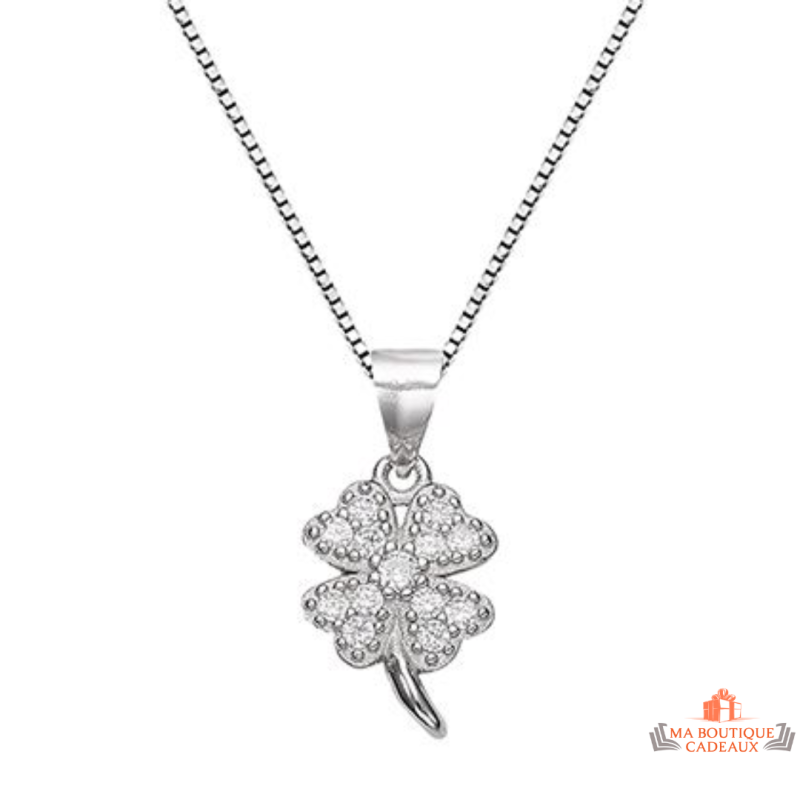 Collier Pendentif Trèfle à Quatre Feuilles en Argent 925 - Carla Nogueres, Garantie 2 ans