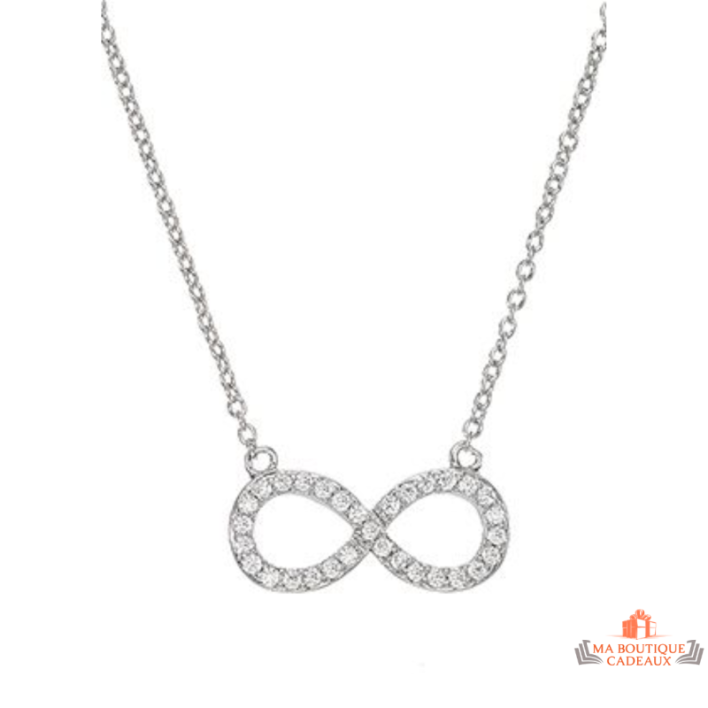 Collier Pendentif Infini en Argent 925/1000 Carla Nogueres Garantie 2 ans