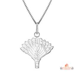 Collier Pendentif Plumes en Argent 925/1000 Carla Nogueres Garantie 2 ans